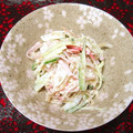 かずちゃん。's cooksnap of when they made クラゲときゅうりのピリ辛マヨ和え.