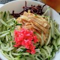 Poplon's cooksnap of when they made ぶっかけひやむぎ(冷やし中華風).