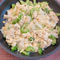 しゅい6's cooksnap of when they made 高野豆腐ゴーヤ卵炒め簡単ゴーヤチャンプル.