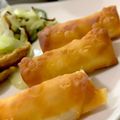 MULA's cooksnap of when they made 簡単☆ワンタンの皮で一口ウィンナー春巻き.