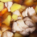 mint72's cooksnap of when they made 簡単に♪鶏もも肉とじゃがいもの煮物.