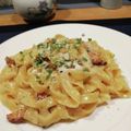 matsu8940's cooksnap of when they made 失敗なし♡生クリームで濃厚カルボナーラ.
