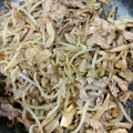 まん丸みかリン's cooksnap of when they made 豚もやしのごま塩だれ炒め.