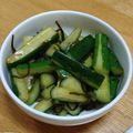 くまちーこ's cooksnap of when they made きゅうりと塩昆布の浅漬け.