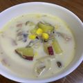 お塩と砂糖's cooksnap of when they made ☆さつまいものミルクスープ☆.