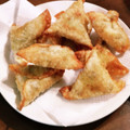 まろんぴ's cooksnap of when they made 餃子の皮で簡単！本格インド風★サモサ★.