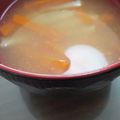 あゆたっくん's cooksnap of when they made ながいもとにんじんのお味噌汁.