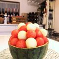 はらはらまる's cooksnap of when they made スイカを器に♪スイカのフルーツポンチ☆.