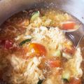ＫＡＥＤＥレシピ's cooksnap of when they made ズッキーニとトマトのさっぱりスープ.