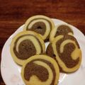 reitry's cooksnap of when they made ■紫芋の渦巻きクッキー■.