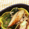 わたさな2016's cooksnap of when they made 小松菜とちくわとえのきの煮浸し.