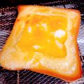 柚子♡⸝⸝⸝'s cooksnap of when they made フレンチトースト風☆マヨエッグトースト.