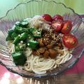 こっぷぽ～ん's cooksnap of when they made おくらとなめこのおろしぶっかけそうめん♪.