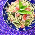 ふたごゆき's cooksnap of when they made ♡トマト&フレッシュバジルの冷製パスタ♡.