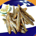 ゆすひと's cooksnap of when they made 【稚鮎の塩唐揚げ】 米粉の衣.