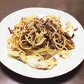居酒屋まるみ's cooksnap of when they made キャベツとひき肉のパスタ.