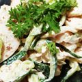 monjimari's cooksnap of when they made むね肉ときゅうりの満腹サラダ.