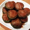 ミチュン☆'s cooksnap of when they made ゴーヤの挽き肉詰め.