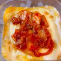 ポムポムポヨコ's cooksnap of when they made 豆腐と卵のダイエットキムチグラタン.