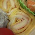 あゆたっくん's cooksnap of when they made お弁当に☆くるくるハムチーズ卵焼き.