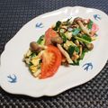 バカリャウ's cooksnap of when they made 塩昆布で♪簡単トマト入りニラ玉.