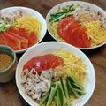 ばたみそーぱん☆'s cooksnap of when they made 冷しゃぶ冷やし中華！ピリ辛ごまだれ.