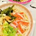 hiromi_ja's cooksnap of when they made わかめと天かすの冷やしぶっかけ…うどん.