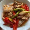 GolfAnGolf's cooksnap of when they made さっぱり！豚肉と夏野菜の甘酢ソース.
