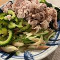 くじら食堂's cooksnap of when they made ゴーヤとみょうがの冷しゃぶ.