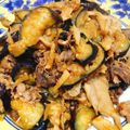 Emihann's cooksnap of when they made 生姜香る長ナスと牛バラ舞茸甘味噌炒め.