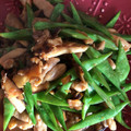 そらちゃん0504's cooksnap of when they made 鶏肉とささげの梅肉ソース炒め.