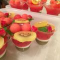 RAM子's cooksnap of when they made スイカゼリー３層♪.