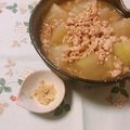 yesmama's cooksnap of when they made 冬瓜と鶏ひき肉のそぼろ煮(*^^*).