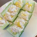 まきSU3LAH☆'s cooksnap of when they made 育ちすぎきゅうりでツナコーンボート.