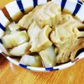 低カロ探検隊's cooksnap of when they made 白なすと車麩の煮しめ.