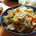 低カロ探検隊's cooksnap of when they made 根菜と豚肉・しらたきのきんぴら.