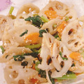 あかりんと愉快なママ's cooksnap of when they made 【簡単】蓮根と小松菜と人参の胡麻和え.