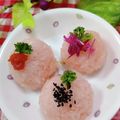 みっちゃん❇️68's cooksnap of when they made 桜色おにぎり.