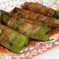 悠まま26's cooksnap of when they made 茄子と万願寺とうがらしの豚バラ巻き.