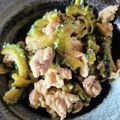 moeoke's cooksnap of when they made ゴーヤと豚肉の甘辛味噌炒め.