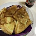 papikun's cooksnap of when they made 卵不要!天ぷら粉でもちもちクレープ.