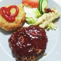 かなりん☆'s cooksnap of when they made ハンバーグをジューシー肉汁あふれる裏技7.