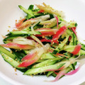 サンフラワー30's cooksnap of when they made あと1品に♫　きゅうりと茗荷の和え物.