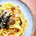 ＊クックhana＊'s cooksnap of when they made ☆ほうれん草とベーコン椎茸の和風パスタ☆.