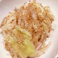 kahourain's cooksnap of when they made 簡単☆もやしとキャベツの絶品ナムル.