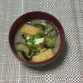 おはなすき's cooksnap of when they made 茄子と厚揚げのお味噌汁.