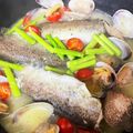 クック30KO1H☆'s cooksnap of when they made 虹鱒の簡単アクアパッツァ.