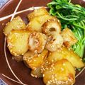 arku's cooksnap of when they made じゃがいもと竹輪の甘辛炒め.