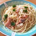 ぽよぽよちぃ's cooksnap of when they made スモークサーモンとモッツァレラのパスタ.
