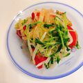 一番星寿美次郎's cooksnap of when they made 糸寒天とモヤシ、豆苗の茹でサラダ風☆.